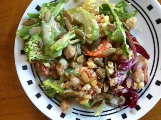 vegan kitchen sink salad